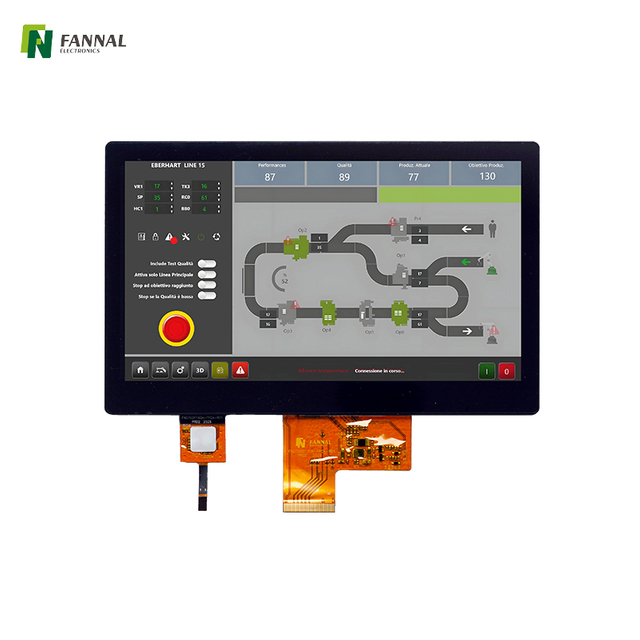 7 Zoll 1024 × 600 Kapazitive Touchscreme LCD LVDS -Schnittstelle