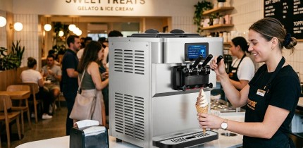 Eismaschine mit 4,3' TPM