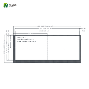 10,25' Wide-Temp Industrie-TFT-LCD | 1280×800 LVDS